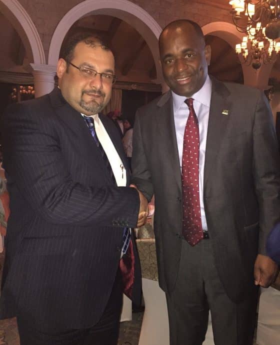 Our CEO Mr. Walid visited India and met with the Prime Minister of Dominica, Roosevelt Skerrit, during the event held at Taj Mahal Hotel, New Delhi.